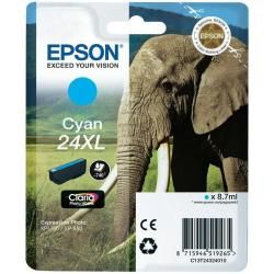 Epson 24XL - 8.7 ml - XL - ciano - originale - blister con allarme a radiofrequ…