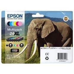 Epson 24XL Multipack - Confezione da 6 - XL - nero, giallo, ciano, magenta, mag…