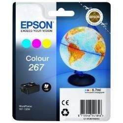 Epson 267 - 6.7 ml - giallo, ciano, magenta - originale - blister con allarme a…