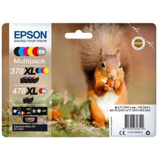 Epson 478XL Multipack - Confezione da 6 - grigio, nero, giallo, ciano, magenta,…