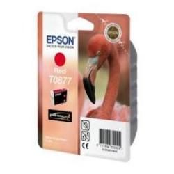 Epson T0877 - 11.4 ml - rosso - originale - blister con radiofrequenza / allarm…