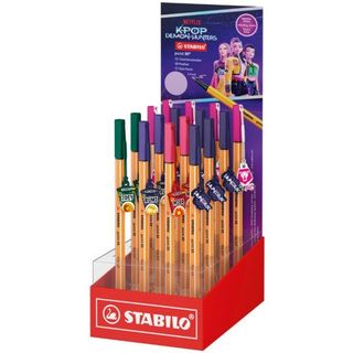 Espositore 16 fineliner Stabilo Point 88 KPop Demon Hunters in 5 colori assorti…