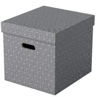 Esselte Home - Scatola per archiviazione - large - grigio (pacchetto di 3)
