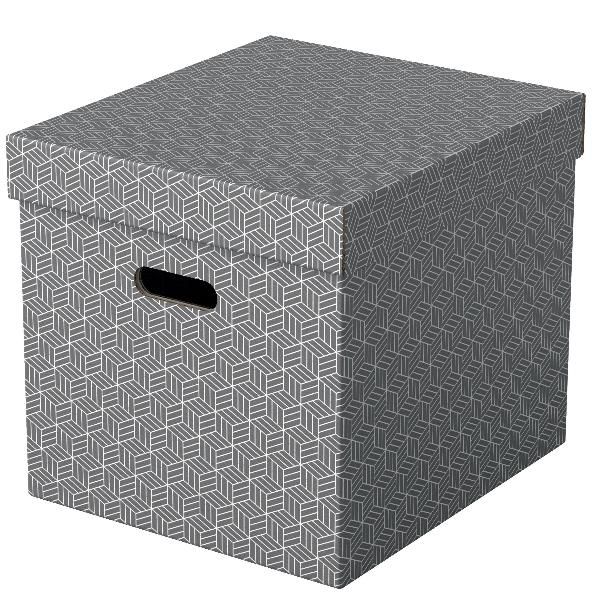 Esselte Home - Scatola per archiviazione - large - grigio (pacchetto di 3)