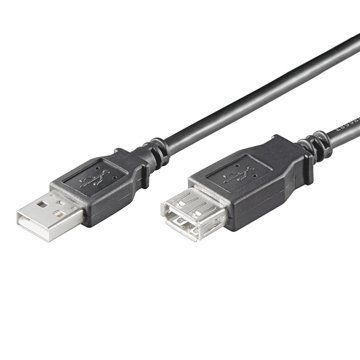 Ewent EC1012 cavo USB 1,8 m USB 2.0 USB A Nero