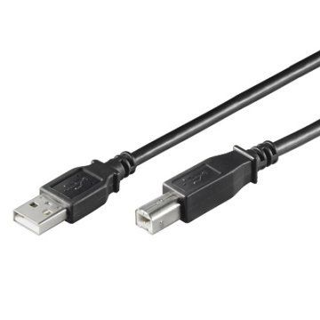 Ewent EW-UAB-018 cavo USB 1,8 m USB 2.0 USB B USB A Nero