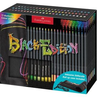 FABER CASTELL BLACK EDITION ROTOLO DI PASTELLI MINA 3.3 mm COLORI ASSORTITI CON…