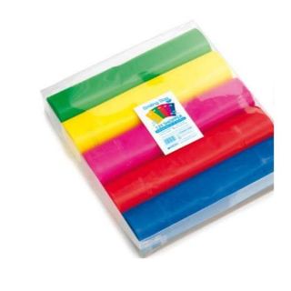 FAVORIT BUSTE CON MANICO IN PLASTICA 46X25 CM COLORI ASSORTITI CONF 125 Pz.