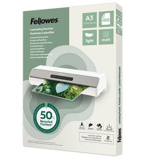 FELLOWES CF100 POUCHE A3 RICICLATE 50% OPACH
