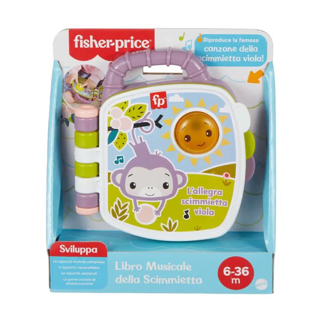 FISHER - PRICE - LIBRO MUSICALE SCIMMIETTA JFN06