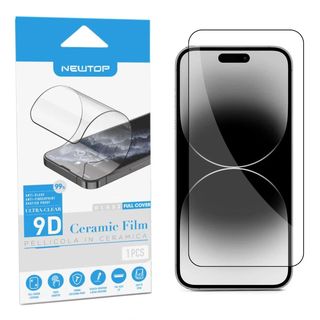 FULL GLUE ANTI-BREAK CERAMICA CLEAR APPLE IPHONE 12 - 12 PRO