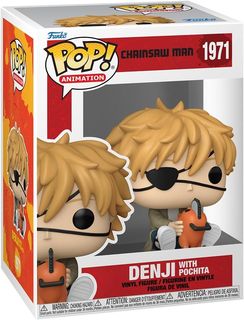 FUNKO POP CHAINSAW MAN - VINYL FIGURE 1971 DENJI WITH POCHITA 9CM