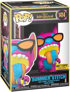 FUNKO POP DISNEY: BLACK LIGHT - LILO & STITCH - VINYL FIGURE 1414 SUMMER STITCH…