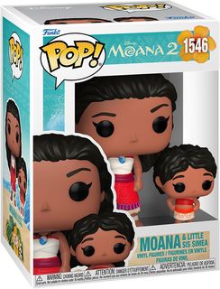 FUNKO POP DISNEY: MOANA 2 - VINYL FIGURE 1546 MOANA & LITTLE SIS SIMEA 9CM