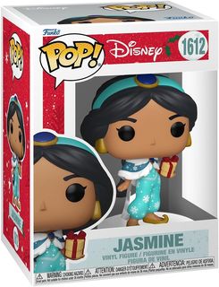 FUNKO POP DISNEY: PRINCESS HOLIDAY - VINYL FIGURE 1612 JASMINE 9CM