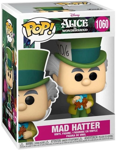 FUNKO POP DISNEY:ALICE WONDERLAND 70TH - VINYL FIGURE 1060 MAD HATTER 9CM