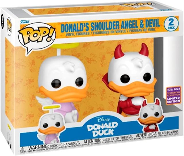 FUNKO POP Disney Donald Duck 2-Pack Donald Angel & Devil - Limited Edition*