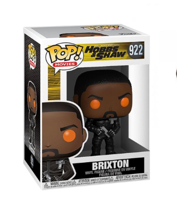 FUNKO POP HOBBS & SHAW - VINYL FIGURE 922 BRIXTON W/ ORANGE EYES 9CM*