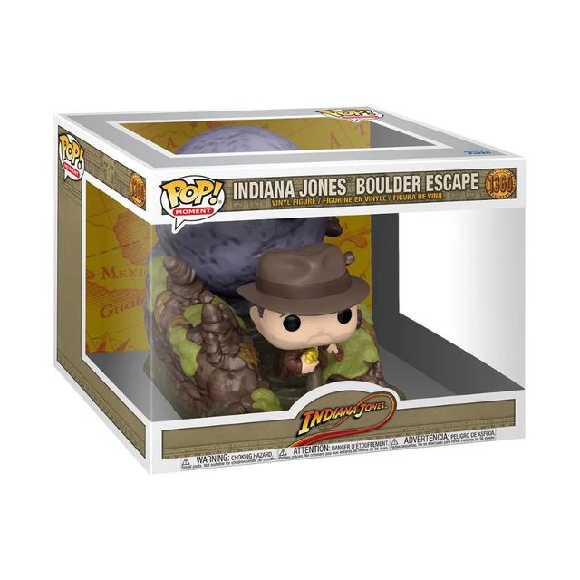 FUNKO POP INDIANA JONES - MOVIE MOMENT - 1360 INDIANA JONES BOULDER ESCAPE SCN*