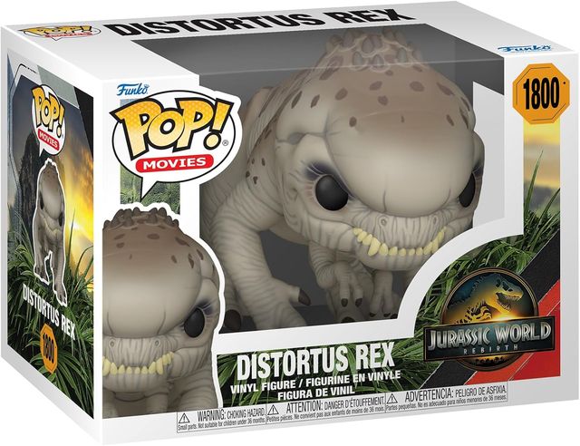 FUNKO POP JURASSIC WORLD: REBIRTH - VINYL FIGURE 1800 DISTORTUS REX 9CM