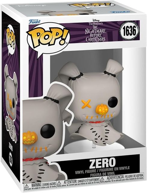 FUNKO POP NIGHTMARE BEFORE CHRISTMAS - VINYL FIGURE 1636 ZERO (PATCHWORK) 9CM