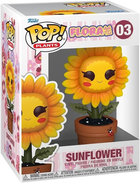 FUNKO POP PLANTS - POP FUNKO VINYL FIGURE 03 KAWAII SUNFLOWER 9CM