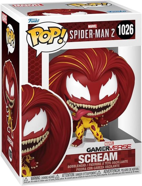 FUNKO POP PLAYSTATION - SPIDER-MAN 2 - VINYL FIGURE 1026 SCREAM 9CM