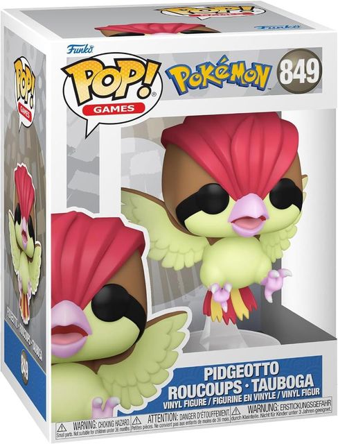 FUNKO POP POKEMON - VINYL FIGURE 849 PIDGEOTTO 9CM