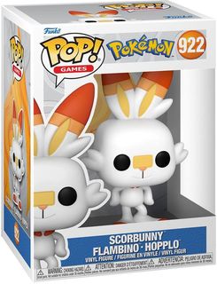 FUNKO POP POKEMON - VINYL FIGURE 922 SCORBUNNY 9CM