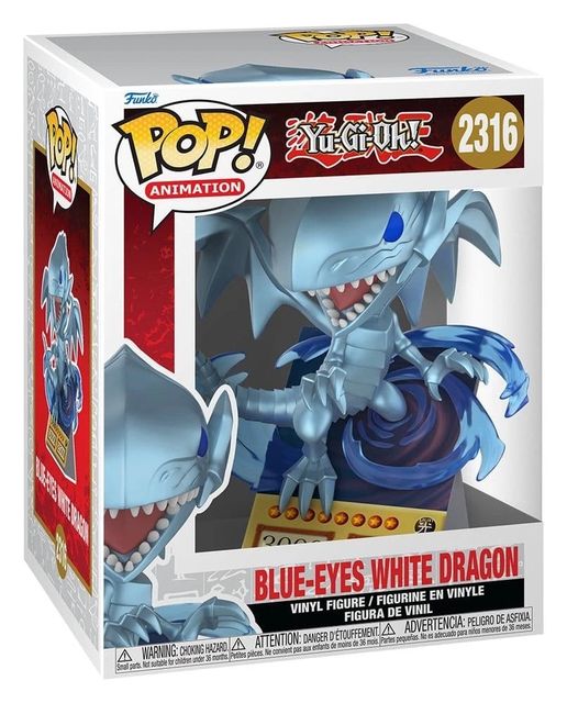FUNKO POP PREMIUM YU-GI-OH! - VINYL FIGURE 2316 BLUE-EYES WHITE DRAGON 15CM 866…