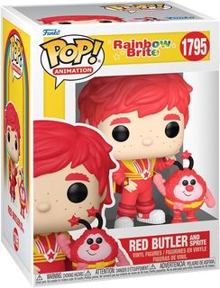 FUNKO POP RAINBOW BRITE - POP & BUDDY VINYL FIGURE 1795 RED BUTLER & ROMEO 9CM