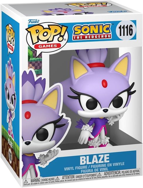FUNKO POP SONIC THE HEDGEHOG - POP FUNKO VINYL FIGURE 1116 BLAZE THE CAT 9CM
