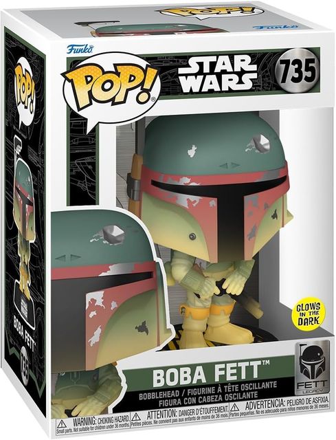 FUNKO POP STAR WARS - VINYL FIGURE 735 BOBA FETT (GW) 9CM