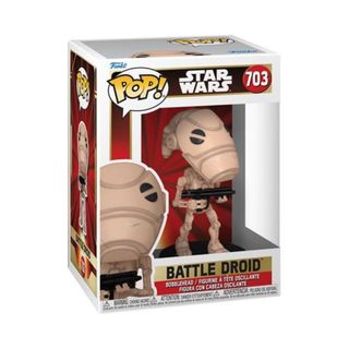 FUNKO POP STAR WARS: THE PHANTOM MENACE - VINYL FIGURE 703 BATTLE DROID 9CM