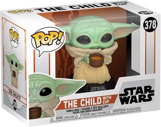 FUNKO POP STAR WARS:THE MANDALORIAN - VINYL FIGURE 378 THE CHILD WITH CUP 9CM