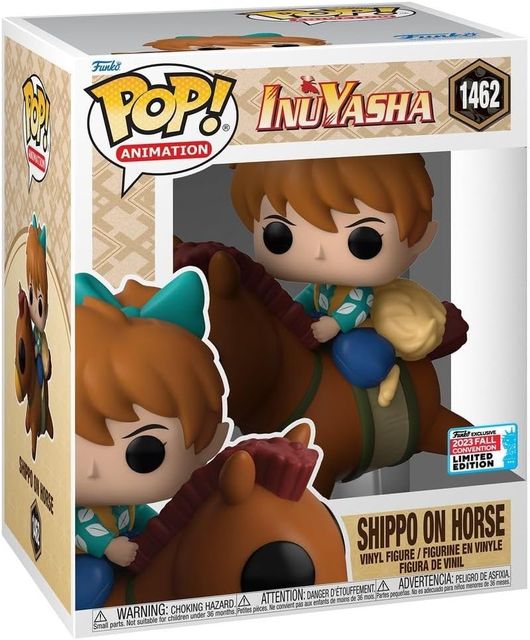 FUNKO POP SUPER INUYASHA - VINYL FIGURE 1462 SHIPPO ON HORSE 15CM LIMITED EDITI…