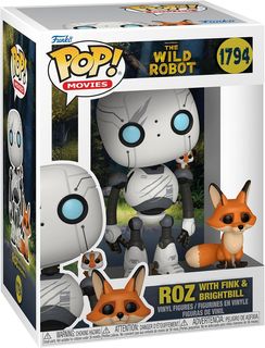 FUNKO POP THE WILD ROBOT - POP & BUDDY - VINYL FIGURE ROZ W/ BRIGHTBILL & FINK …