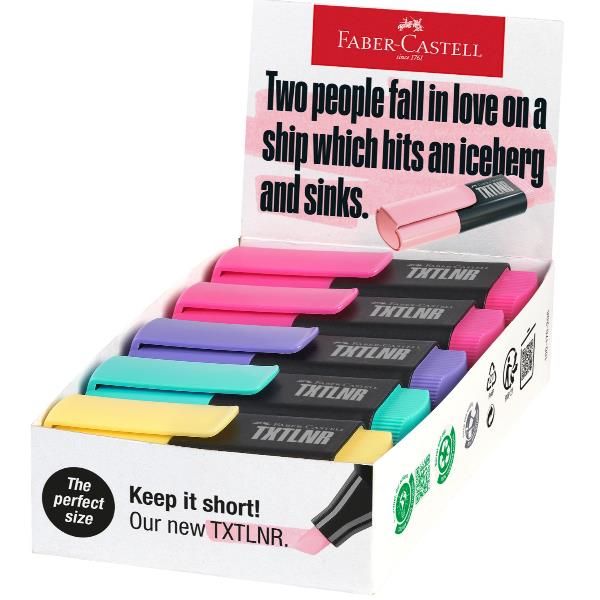 Faber Castell EVIDENZIATORI MINI TXTLNR PASTEL COLORI ASSORTITI