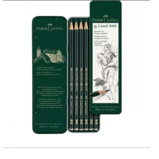 Faber-Castell CASTELL 9000 - Matita - grafite - 2B, 4B, 6B, 8B, B, HB (pacchett…