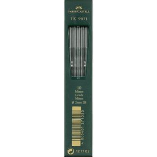 Faber-Castell TK 9071 - Mina per matita - 2B - nero intenso - 2 mm (pacchetto d…