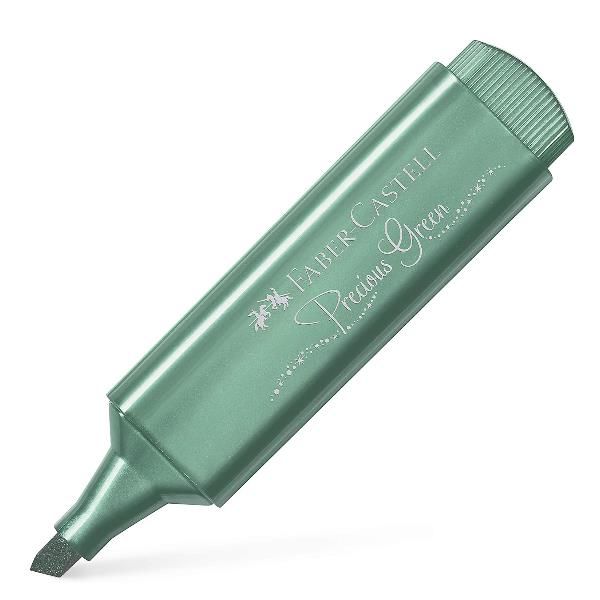 Faber-Castell Textliner 46 - Evidenziatore - verde metallizzato - inchiostro ba…