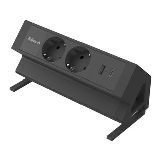 Fellowes 100137182 prolunghe e multiple 2 m 2 presa(e) AC Interno Nero