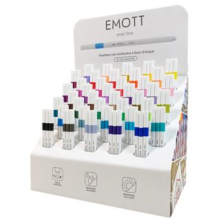Fineliner Emot - tratto 0.4 mm - colori assortiti - Uni Mitsubishi - expo 120 p…