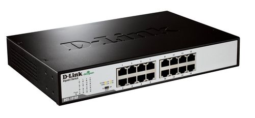 D-Link DGS 1016D - Switch - unmanaged - 16 x 10/100/1000 - desktop, montabile s…