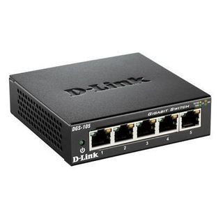 D-Link DGS 105 - Switch - 5 x 10/100/1000 - desktop