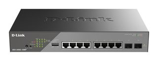 D-Link DSS 200G-10MP - Switch - gestito - 8 x 10/100/1000 (PoE) + 2 x Gigabit S…