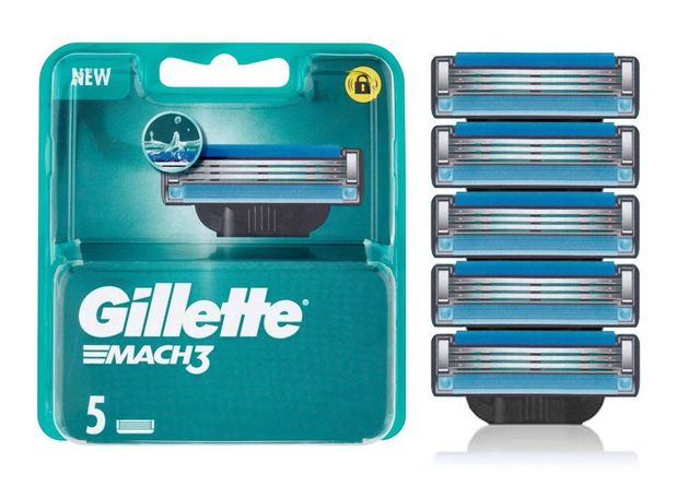 GILLETTE MACH 3 RICAMBI X5 1PZ=(1PZ)