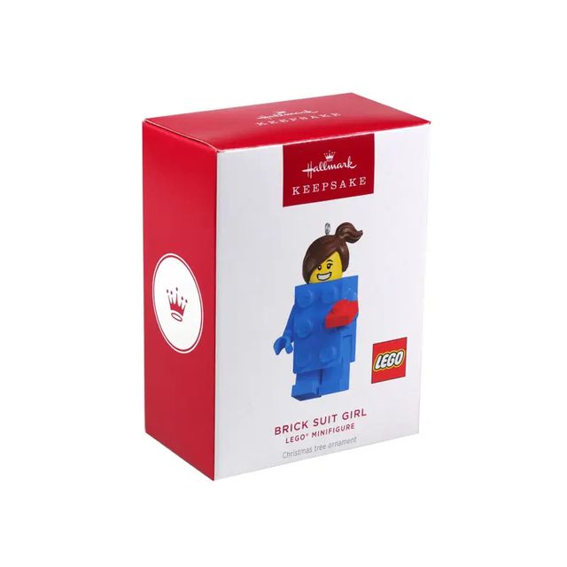 HALLMARK ORNAMENTS KEEPSAKE LEGO - BRICK SUIT GIRL