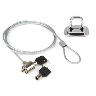 HAMLET CAVO DI SICUREZZA IN ACCIAIO PER NOTEBOOK E PC CON PIASTRA DI ANCORAGGIO…