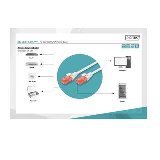 DIGITUS Professional - Cavo patch - RJ-45 (M) a RJ-45 (M) - 10 m - UTP - CAT 6e…